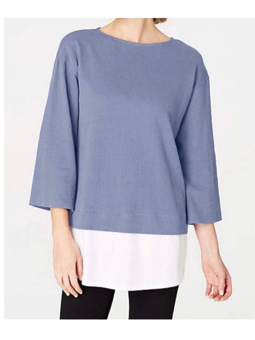 Pure Jill Layered Crinkle Knit Tunic Top Style 140614 Womens Size 1X